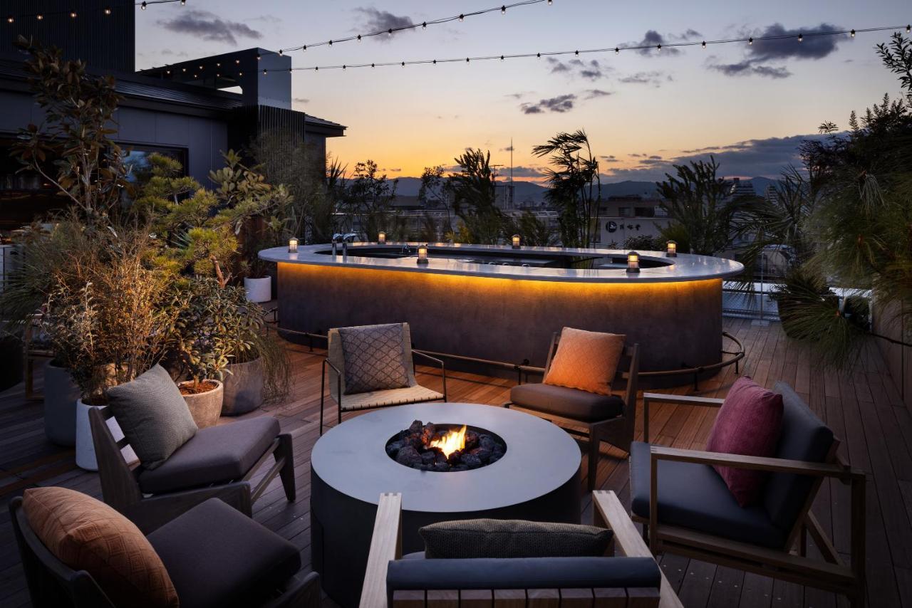 Nohga Hotel Kiyomizu Kyoto Dış mekan fotoğraf The rooftop bar at the hotel